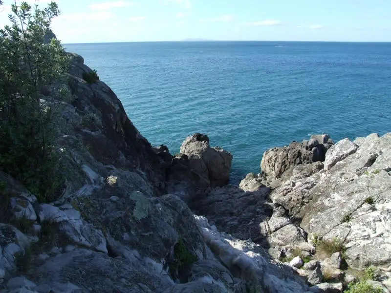 Granite rocks at the southern tip of Moturiki Island (Leisure Island), Mt Maunganui