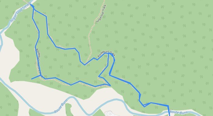Routeburn Nature Walk Map