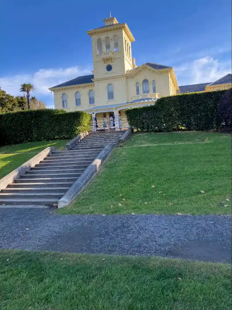 Front steps of the Pah Homestead, Monte Cecilia Park