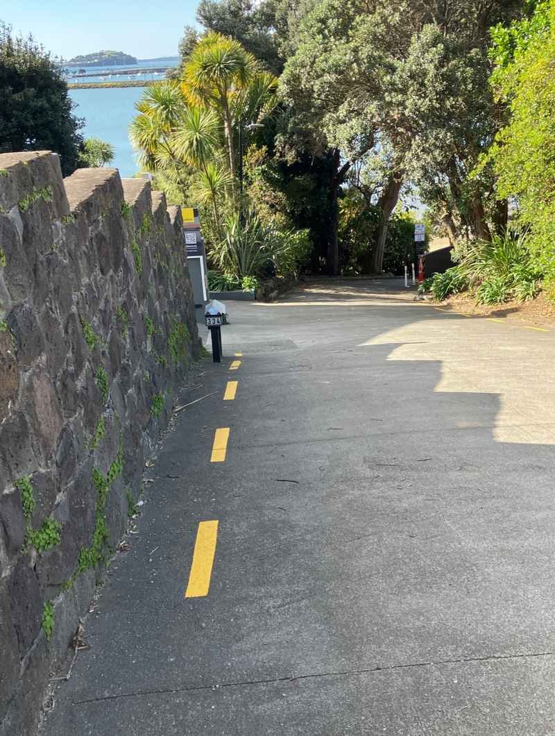 Path along Shore Road towards Wilson Beach